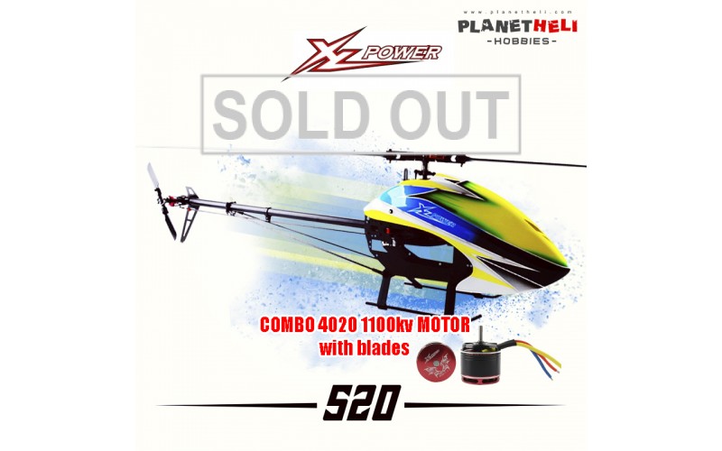 XLPower kit XL52K01 XL Power 520 Helicopter Remote Control (With the 4020 motor）